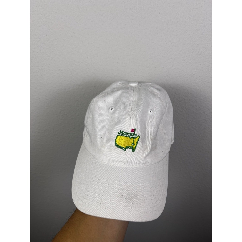 Masters Tournament Augusta National White Adjustable Golf Hat Cap NWT (READ)